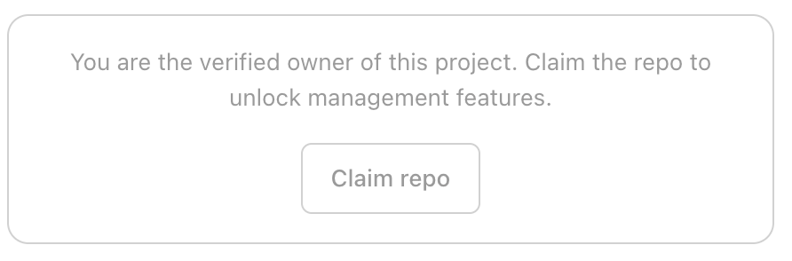 Claim repo