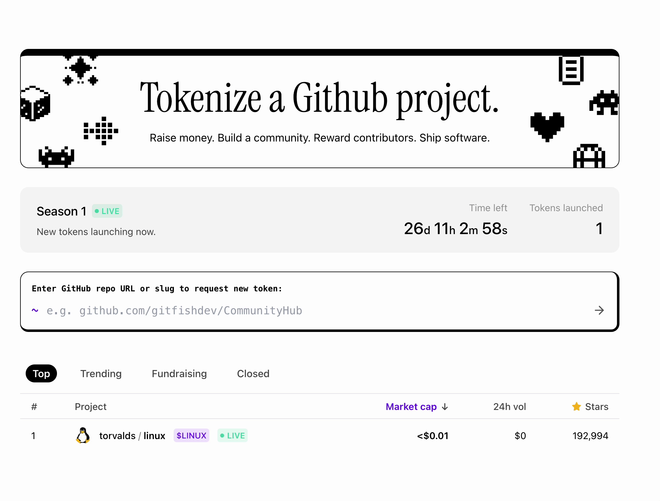 Request Token Launch